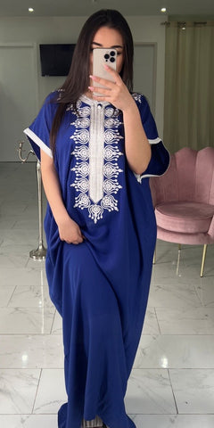 Abaya bleu foncé